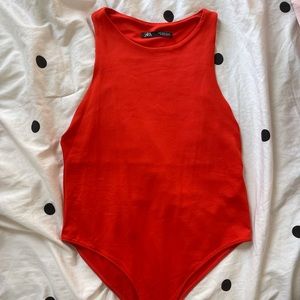 Zara Red Bodysuit